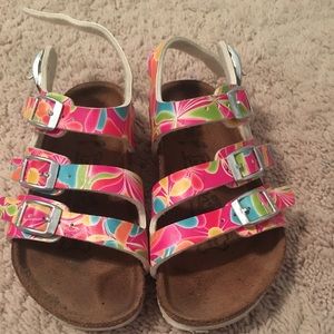 Pink Flower Birkenstocks